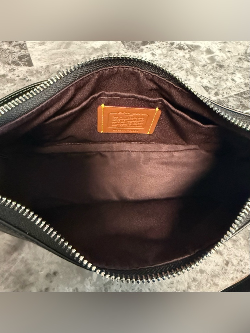 Coach Teri Shoulder Bag Black with Silver Hardware CV934 - Picture 10 of 12